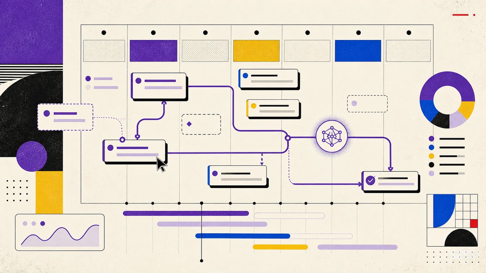 PlanFlow 智能日程、任务管理与 AI 协作开发主视觉
